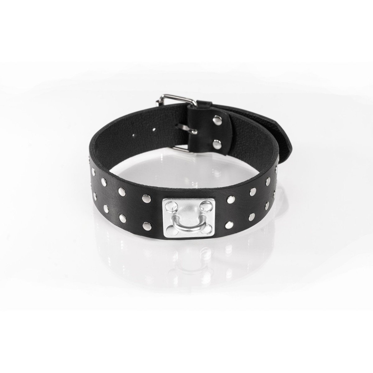 Whips Primal Bond Double Studded Collar Large Black