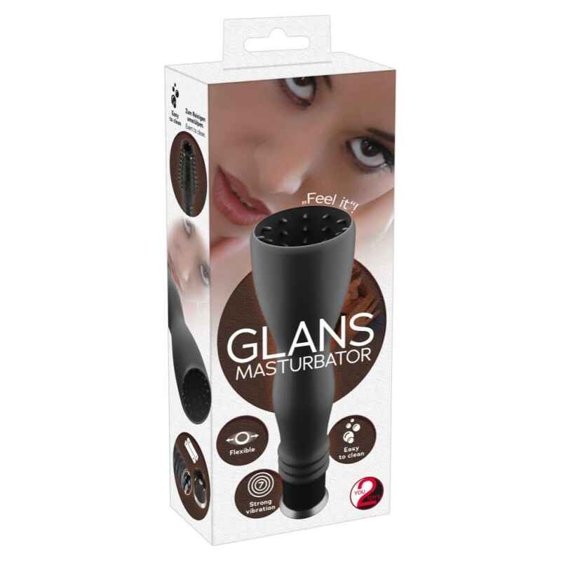 You2Toys Glans Masturbator - vibrátor na žaluď (čierny)