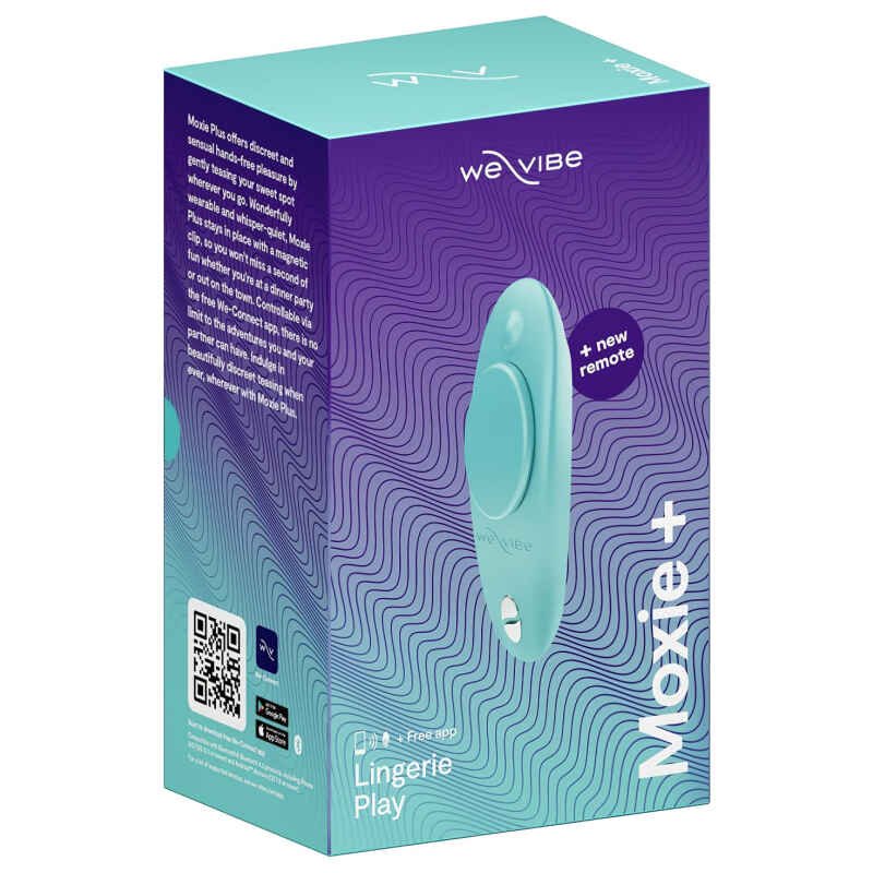 We-Vibe Moxie+ - inteligentný klitoris stimulátor s rádiom (tyrkysový)