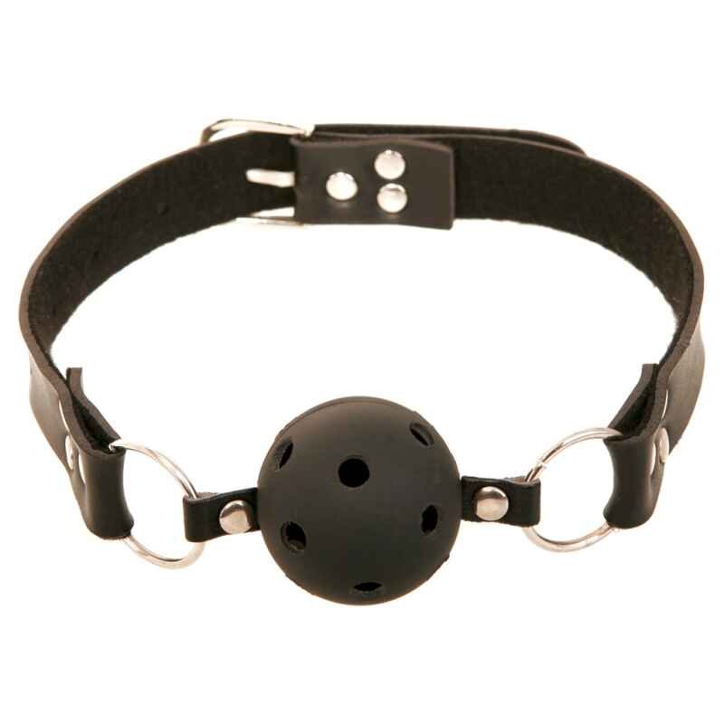 Fetish Fantasy Breathable Ball Gag - guľový roubík 4cm (čierny)