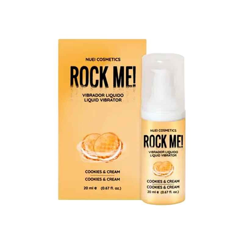 NUEI Rock me! tekutý vibrátor 20 ml - Cookies and Cream