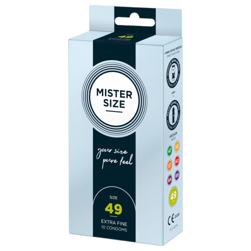 Mister Size - tenký kondóm - 49mm - 10 ks