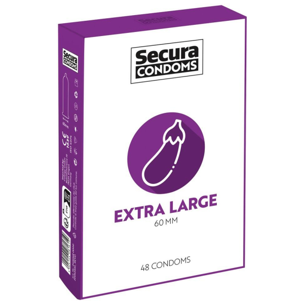 Secura kondómy Extra Large 48 ks