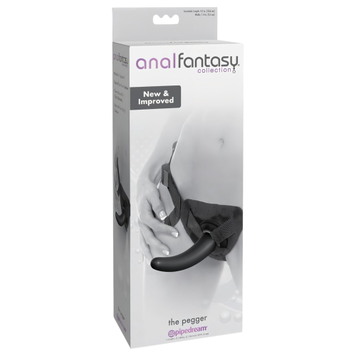 Pipedream - analfantasy The Pegger - nasadzovacie dildo (čierne)