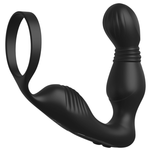 Pipedream Anal Fantasy Elite - vibračný stimulátor prostaty s erekčným krúžkom (čierny)