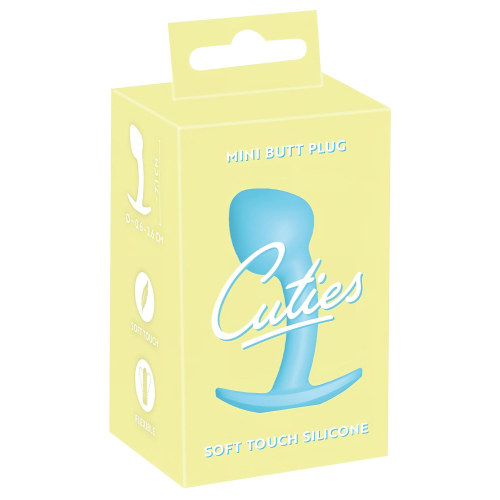 Cuties Mini Butt Plug - silikónový análny kolík (modrý