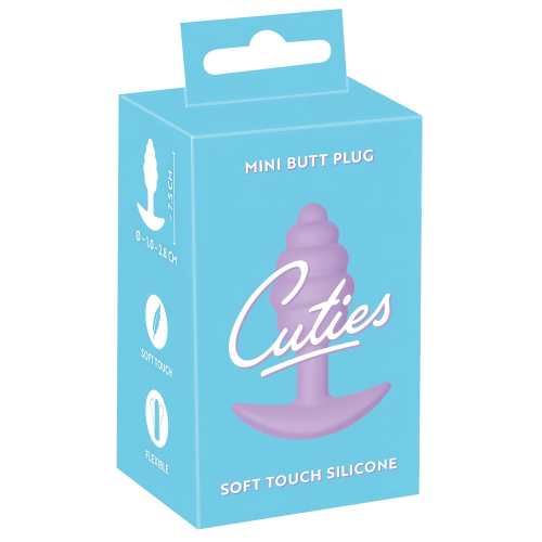 Cuties Mini Butt Plug - silikónový análny kolík (fialový