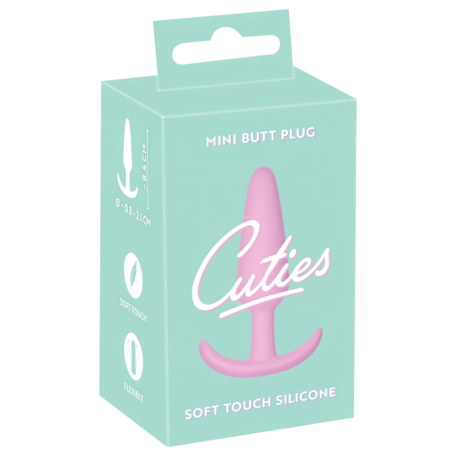 Cuties Mini Butt Plug - silikónový análny kolík (ružový