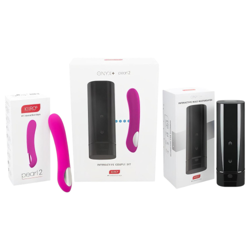 Kiiroo Onyx+ a Pearl 2 - sada pre páry - masturbátor a vibrátor
