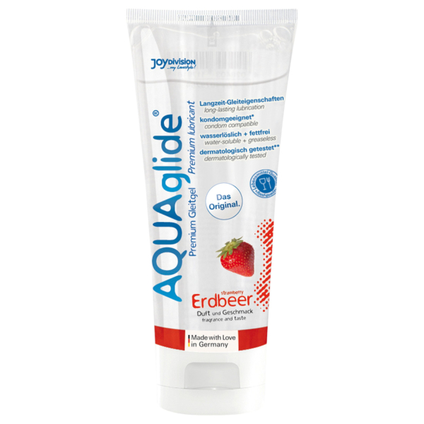 AQUAglide - lubrikant na vodnej báze - jahoda (100 ml)