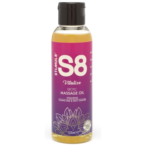 Stimul8 S8 Omani Lime & Spicy Ginger Massage Oil 125 ml