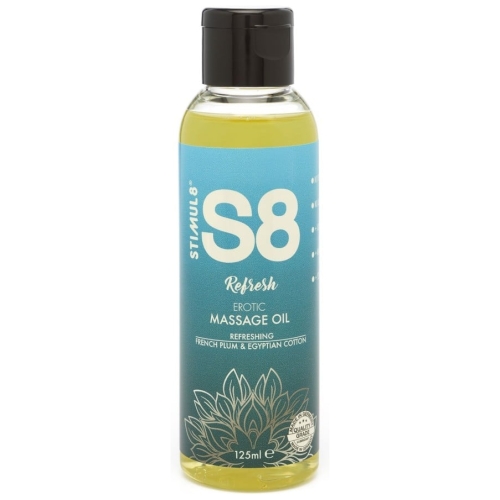 Stimul8 S8 French Plum & Egyptian Cotton Massage Oil 125 ml