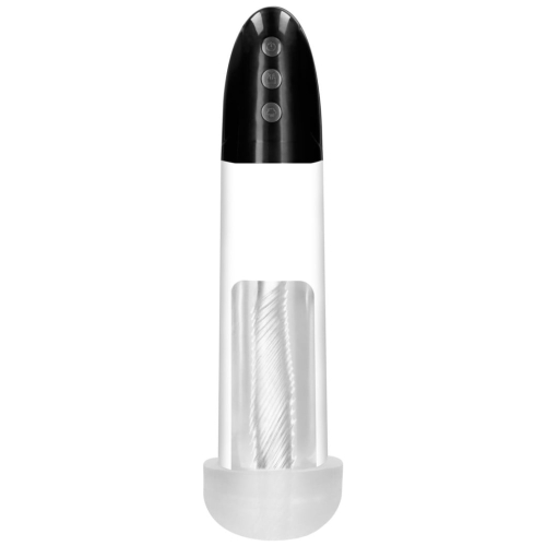 Shots Pumped Rechargeable Automatic Cyber Pump with Sleeve Transparent