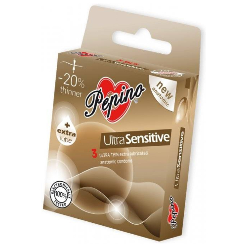 Pepino kondómy Ultra Sensitive - 3 ks