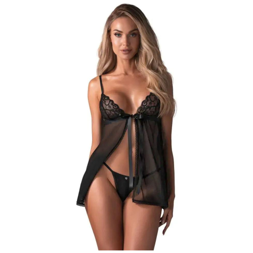 Obsessive Blomentis košieľka - čierna M/L