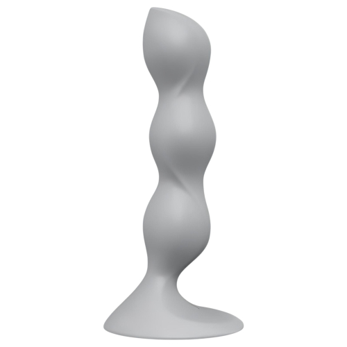 Satisfyer Triple Ball-R - dildó s guľkami - silikón - sivá