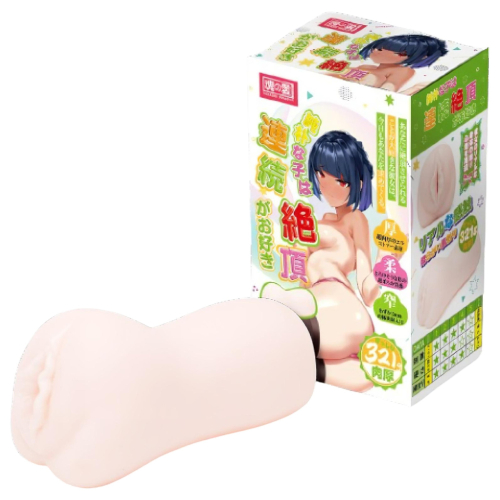TAMASHII Continuous Orgasm - anime umelá vagína masturbátor (prírodná farba)
