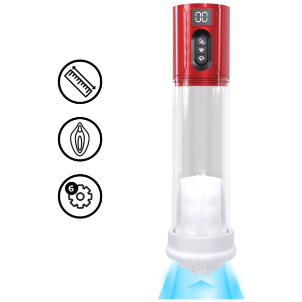 Shots Pumped HyperLift Masturbator Pump Metallic Red