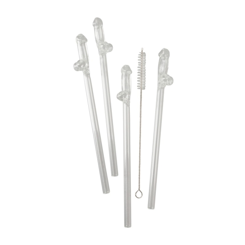 Sada sklenených slamiek Glass Drinking Straw Willy
