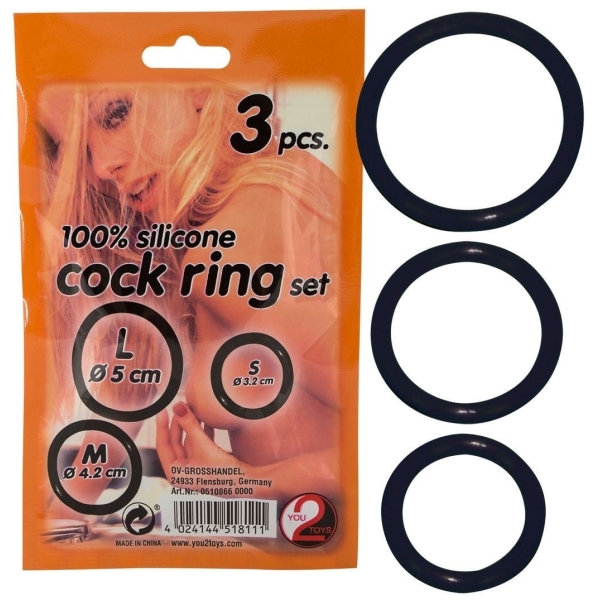 You2Toys 100% Silicone Cock Ring Set