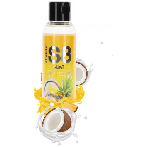 S8 4 in 1 Dessert Lubrikačný gél ananás a kokos125 ml