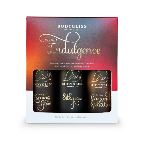 Sada olejov 2v1 BodyGliss Travel Edition Velvet Indulgence 3 x 30 ml