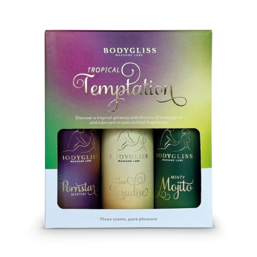 Sada olejov 2v1 BodyGliss Travel Edition Tropical Temptation 3 x 30 ml
