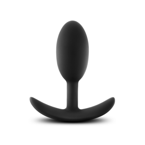 Kolík análny Blush ANAL ADVENTURES PLATINUM VIBRA SLIM stredný čierny