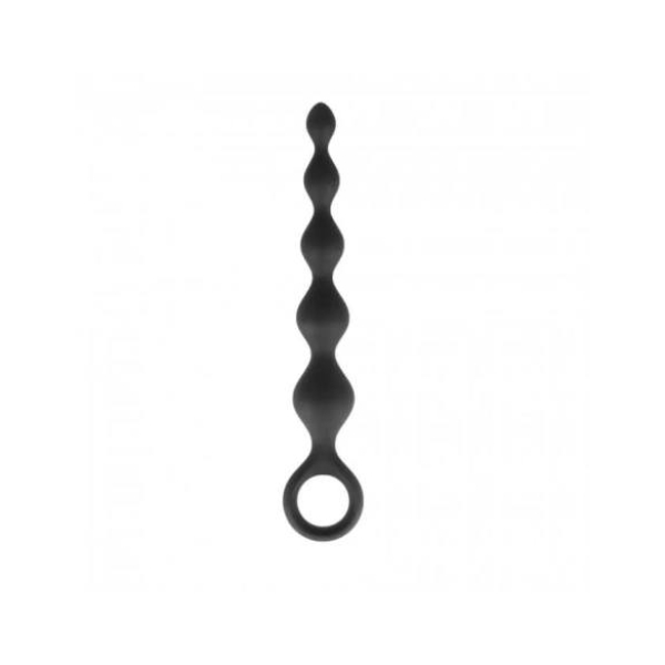 Dorcel Deep Feel - čierne análne dildo s perličkami