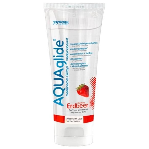 AQUAglide - lubrikant na vodnej báze - jahoda - 100 ml