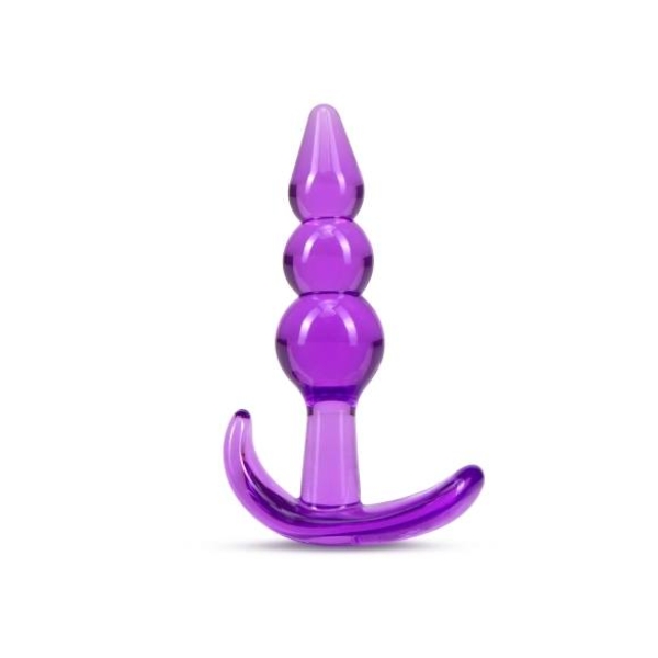 B Yours - anál plug s guličkami - fialový