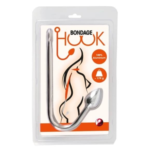 You2Toys - análny hák - hliník - strieborný - 179g