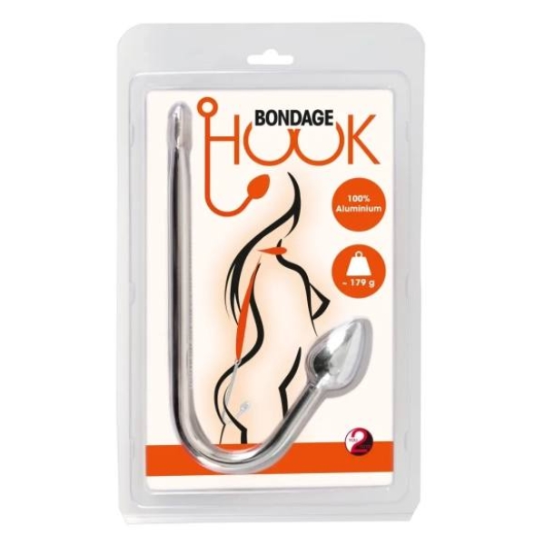 You2Toys - análny hák - hliník - strieborný - 179g