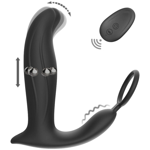 BASIC X Jerry stimulátor prostaty na diaľkové ovládanie čierny