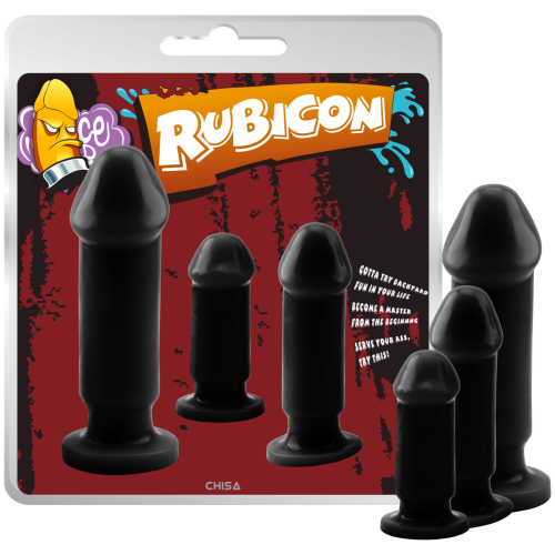Rubicon II. sada análnych kolíkov 3 ks čierne