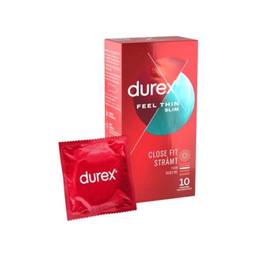Durex Feel Thin Slim - kondóm - ultra tenký - 10 ks