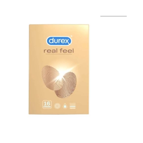 Durex Real Feel - prezervatív bez latexu - 16 kusov