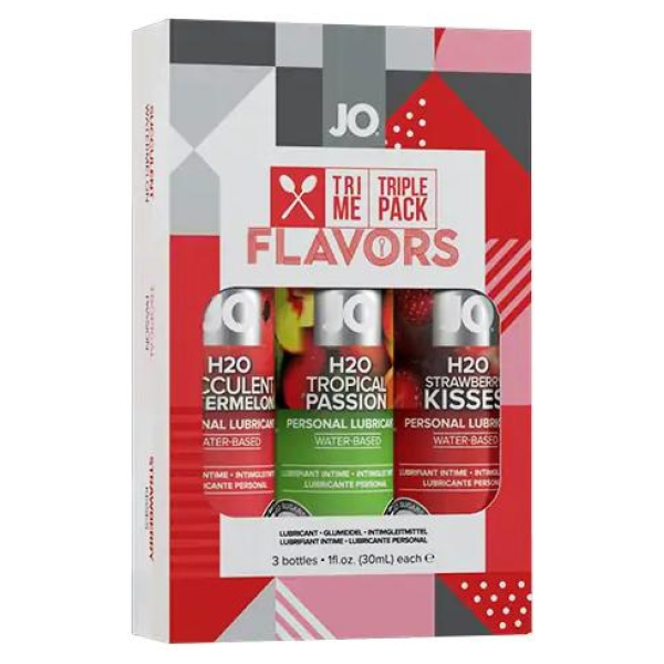 JO H2O TRI ME Flavors sada 3ks ochutených lubrikačných gélov
