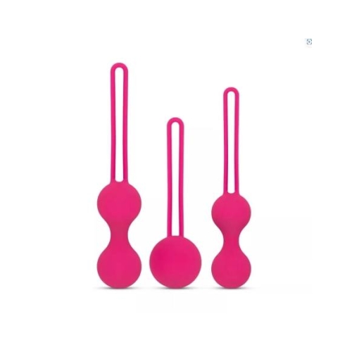 Easytoys - vaginálne guľôčky - sada 3 ks - ružové