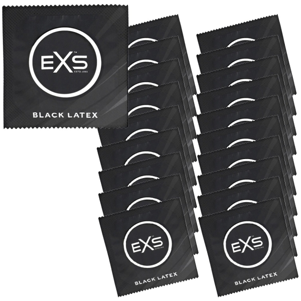 EXS Sada kondómov Black Latex 20 ks