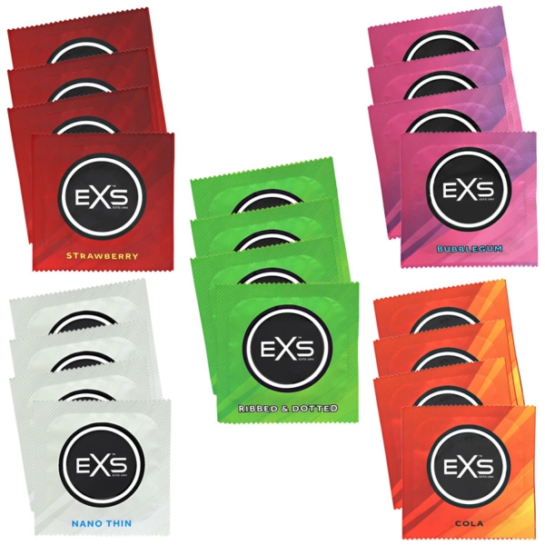 EXS kondómy Mix III. testovacia sada 20 ks