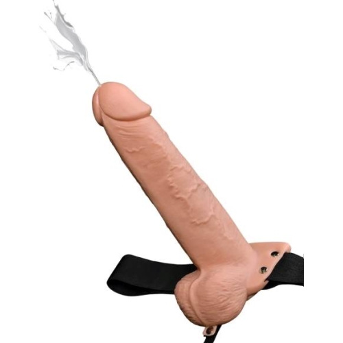 Fetish Strap-On 9 - dutý strapon s ejakuláciou - dildo natur