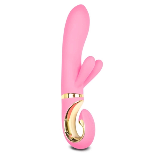 G-Vibe GRabbit - vibrátor na G-bod s 3 motormi - nabíjateľný - ružový