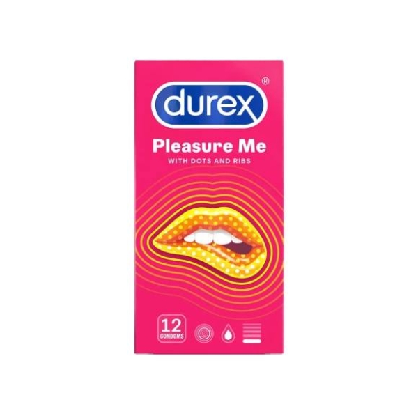 Durex - kondóm - vrúbkovaný bodkovaný - 12 ks