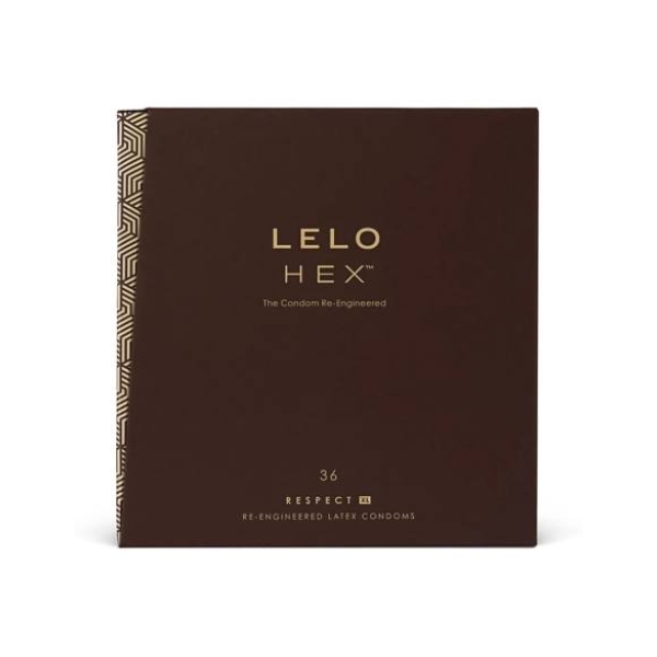 LELO Hex Respect XL - kondómy XL - tenké latexové - balenie 36 ks