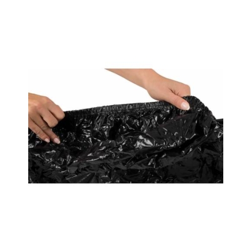 Lak lepedlo - napínacie prestieradlo - čierne - 160x200 cm