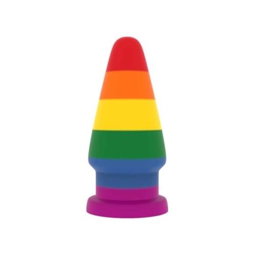 Lovetoy Prider - análny kolík - 15 cm - dúhový