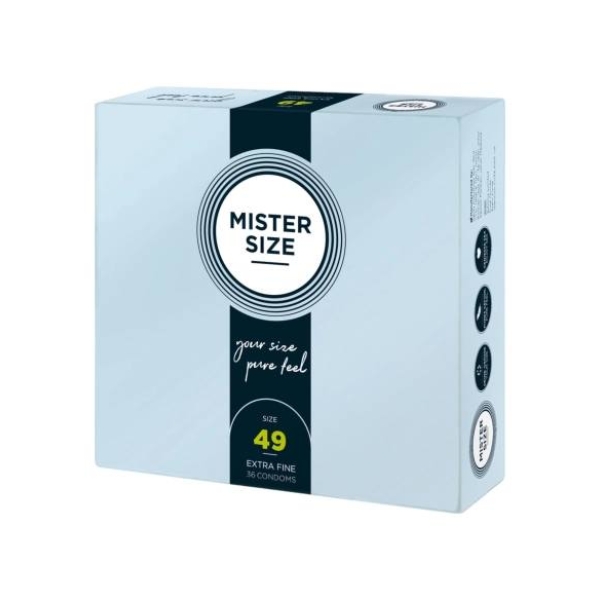 Mister Size - tenký kondóm - 49mm - 36 ks