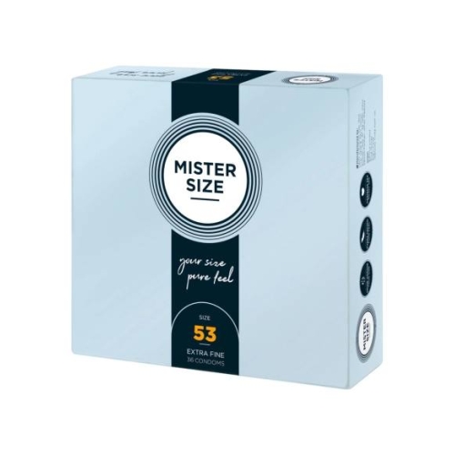 Mister Size - tenký kondóm - 53 mm - 36 ks
