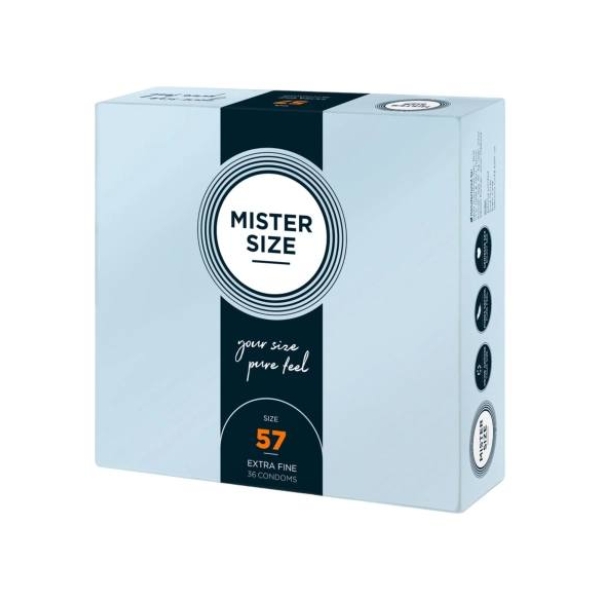 Mister Size - tenký kondóm - 57 mm - 36 ks